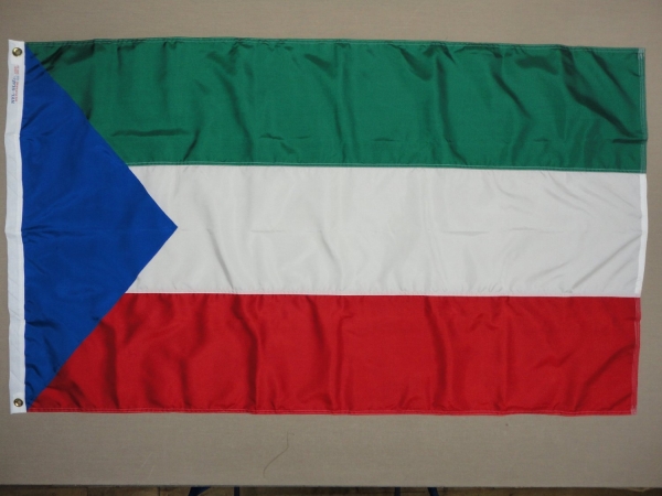 Picture of Annin Flagmakers 192449 3 ft. x 5 ft. Nyl-Glo Equatorial Guinea Civil Flag
