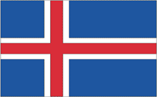 3 ft. x 5 ft. Nyl-Glo Iceland Flag