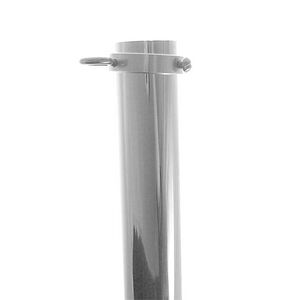 81S 8 ft. X 1 in. Silver Aluminum Flagpole