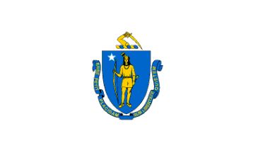 6 ft. X 10 ft. Nyl-Glo Massachusetts Flag