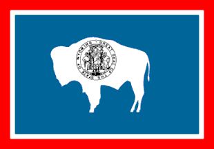 6 ft. X 10 ft. Nyl-Glo Wyoming Flag