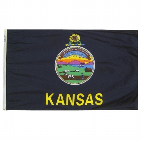 Picture of Annin Flagmakers 141860 3 ft. x 5 ft. Nyl-Glo Kansas Flag