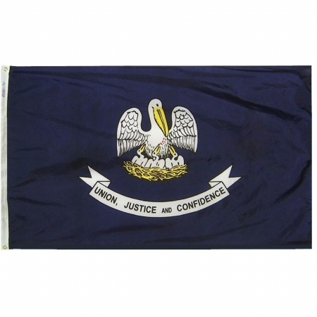 Picture of Annin Flagmakers 142160 3 ft. x 5 ft. Nyl-Glo Louisiana Flag