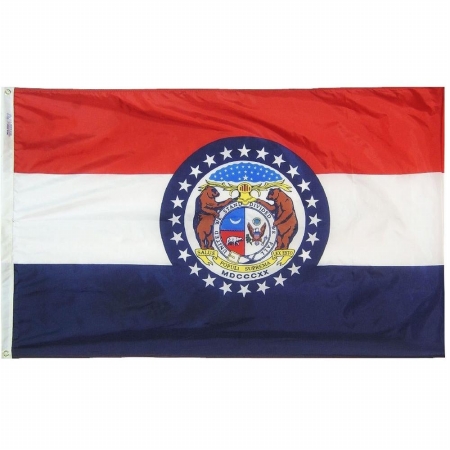 Picture of Annin Flagmakers 142960 3 ft. x 5 ft. Nyl-Glo Missouri Flag