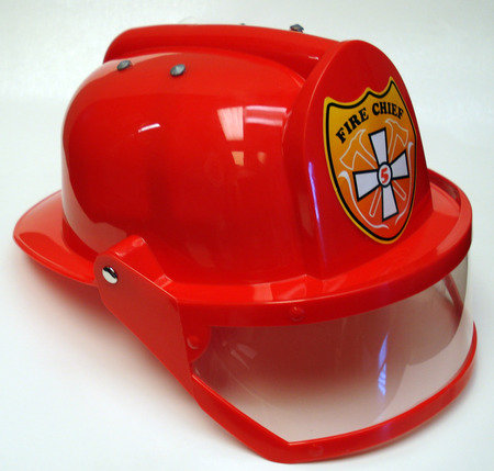 Picture of Aeromax FFHAR Firefighter Helmet w- visor&#44; Adj size&#44; RED