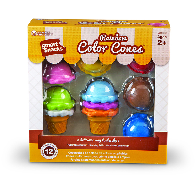Picture of Learning Resources LER7349 Smart Snacks Rainbow Color Cones