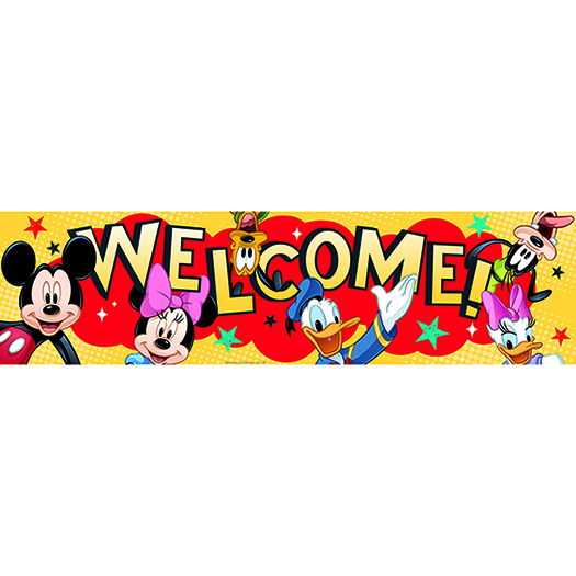 Picture of Eureka EU-849002 Mickey Welcome Classroom Banner
