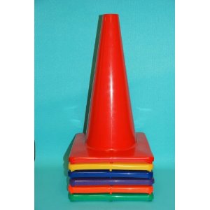 Picture of Everrich Industries EVB-0033 Vinyl Cones - 28 in. H - square base