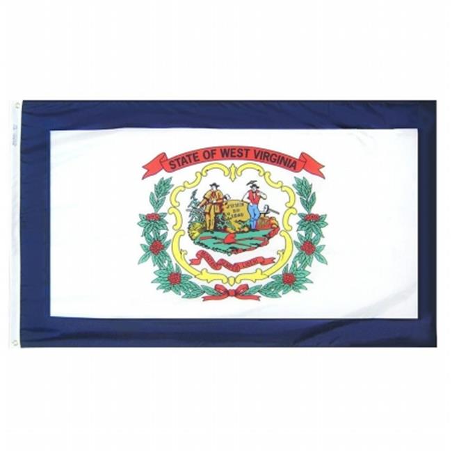 Annin Flagmakers 145860 3 ft. x 5 ft. Nyl-Glo West Virgina Flag