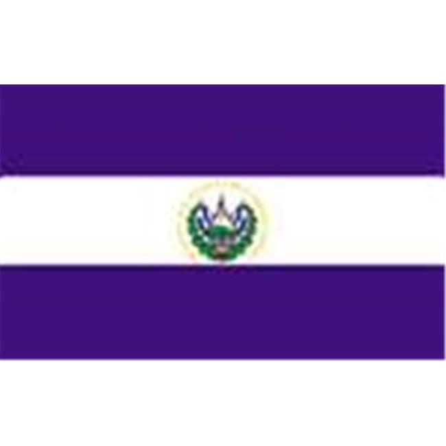 Annin Flagmakers 192398 2 ft. X 3 ft. Nyl-Glo El Salvador Civil Flag
