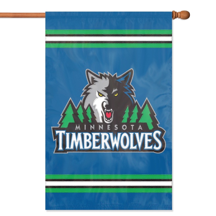 Picture of Party Animal- Inc. AFTIM Applique Banner Flag - Minnesota Timberwolves