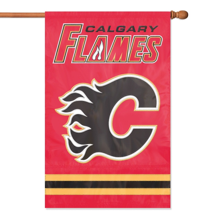 Picture of Party Animal&#44; Inc. AFFLM Applique Banner Flag - Calgary Flames