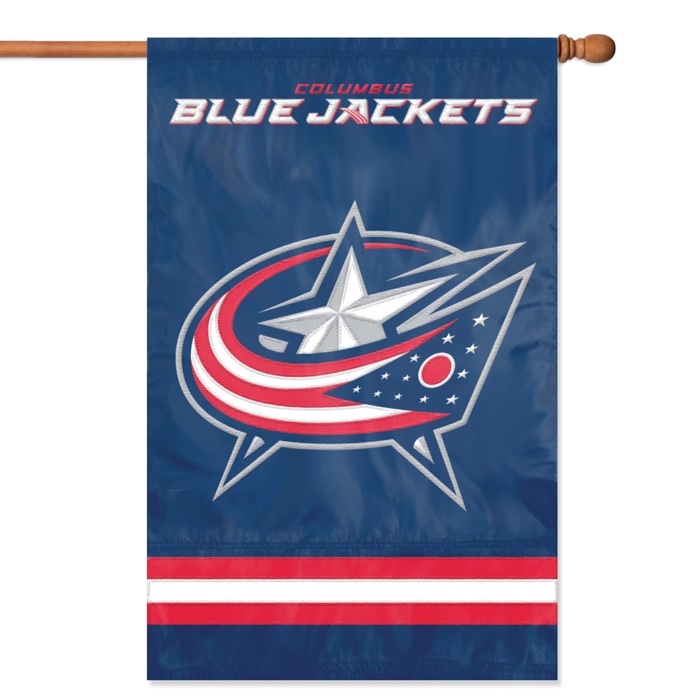 Picture of Party Animal&#44; Inc. AFJAC Applique Banner Flag - Columbus Blue Jackets