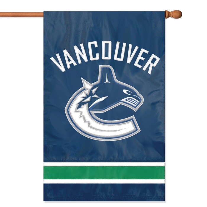 Picture of Party Animal&#44; Inc. AFVAN Applique Banner Flag - Vancouver Canucks