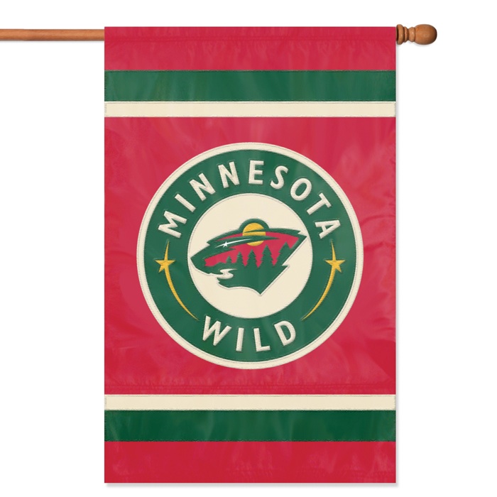 Picture of Party Animal, Inc. AFWIL Applique Banner Flag - Minnesota Wild