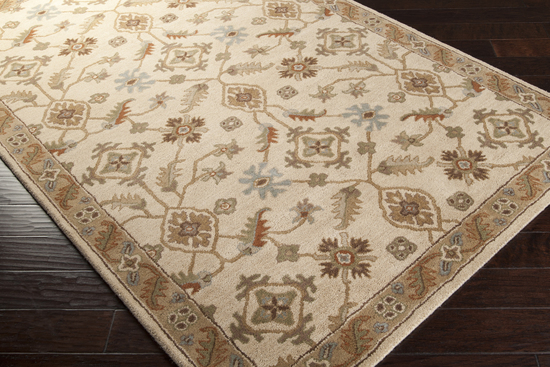 Rug CAE1084-312 3 x 12 ft. Runner Brown and Beige Hand Tufted Rug
