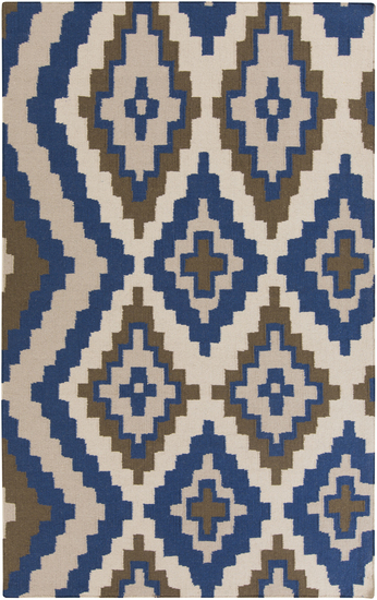 Rug AMD1047-58 5 x 8 ft. Rectangular Blue and Purple Flatwoven Area Rug