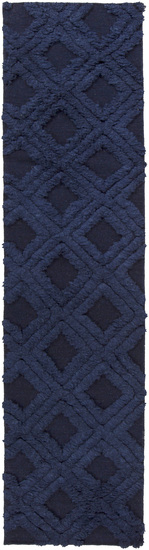 Rug KAB8019-268 Runner Navy and Insignia Blue Rug 2 ft. 6 in. x 8 ft