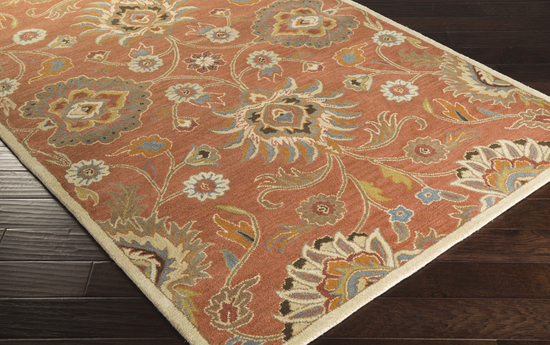 Rug CAE1107-912 9 x 12 ft. Rectangular Red and Pink Hand Tufted Area Rug
