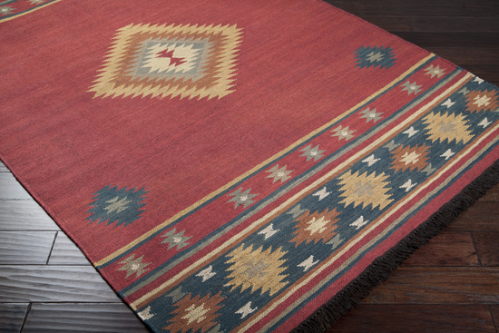 Rug JT1033-913 Rectangular Rosewood Flatwoven Area Rug 9 x 13 ft.