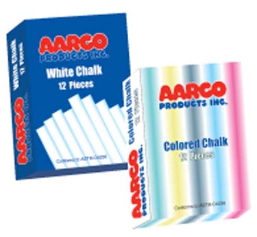 Picture of AARCO Products CCS-12 Colored Chalk 12 Boxes