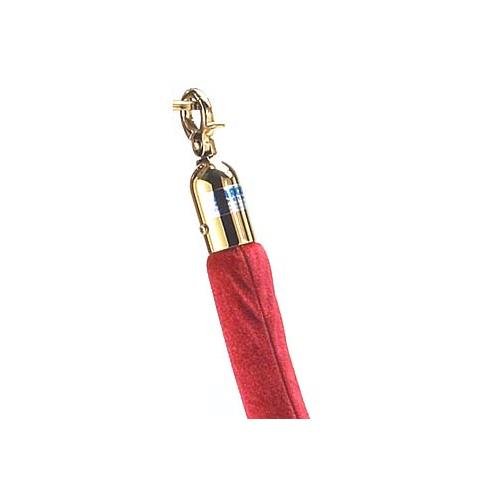 Picture of AARCO Products Tr-12 Form-A-Line 8 in. Velour Rope Red-Brass