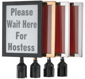 Picture of AARCO Products VSF118B Form-A-Line Small Vertical Sign Frame Brass