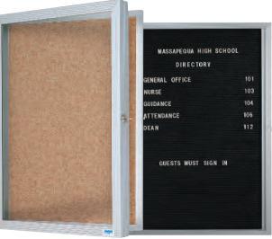 Picture of AARCO Products EBC2418 Economical Enclosed Bulletin Board Cabinet
