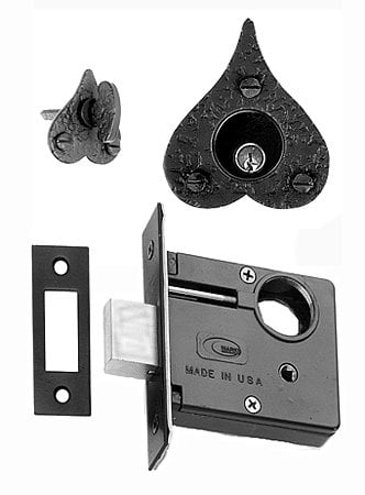 Picture of Acorn MFG RTQBI Deadbolt with Heart Trim&#44; 2.75 in. BS