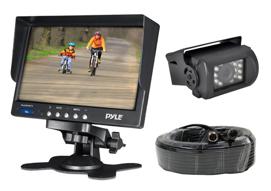 Picture of Pyle PLCMTR71 Weatherproof Rearview Backup Camera System Kit with 7 in. LCD Color Monitor