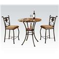 Acme Furniture 70560 KLEEF 3-PIECE COUNTER HEIGHT DINING SET Acme Furniture 70560 KLEEF 3-PIECE COUNTER HEIGHT DINING SET