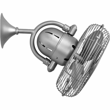 Kaye 17in. Oscillating Wall Fan - Brushed Nickel - 3-Speed - Durable Design