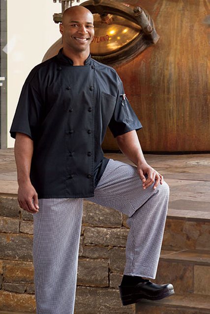 Picture of Uncommon Threads 4010-4008 2&apos;&apos; Trad Chef Pant in Houndstooth - 4XLarge