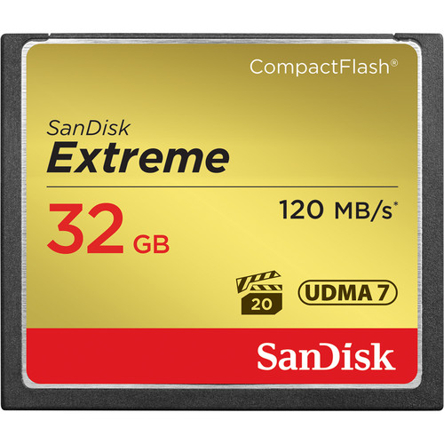 Picture of SanDisk SDCFXS-032G-A46 Extreme CompactFlash 32GB