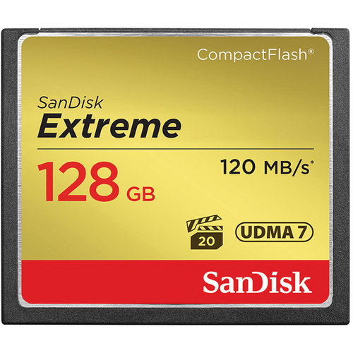 Picture of SanDisk SDCFXS-128G-A46 Extreme CompactFlash 128GB