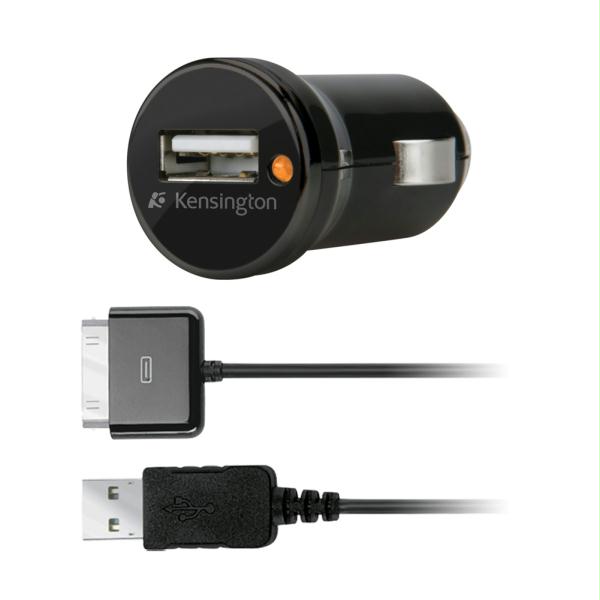 Picture of Kensington Technology 147281 Kensington 1AMP PowerBolt Car Charger for iPod-iPhone