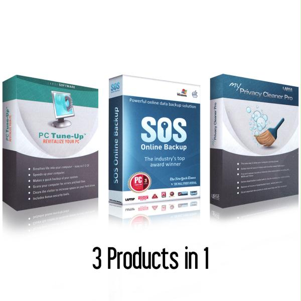 Picture of OfficeWorks 282437 PC Tune-Up&#44; Privacy Cleaner with SOS Backup - 2014 Security Essentials Suite
