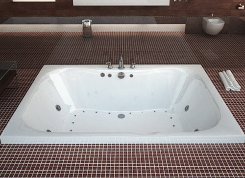 Tubs 4860NDR Neptune 48 x 60 x 23 Rectangular Air and Whirlpool Jetted Bathtub