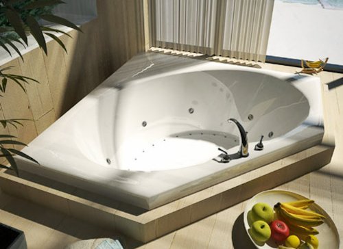 Tubs 6060VDL Venus 60 x 60 x 23 - Inch Rectangular Air & Whirlpool Jetted Bathtub