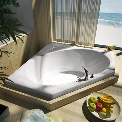 Tubs 6060VAR Venus 60 x 60 x 23 - Inch Rectangular Air Jetted Bathtub