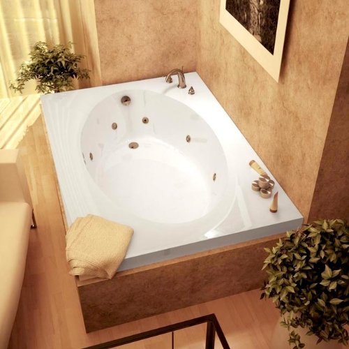 Tubs 4384VWR Vogue 43 x 84 x 23 - Inch Rectangular Whirlpool Jetted Bathtub