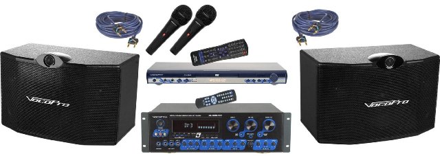 KTV3808II Ktv Digital Karaoke Mixing Amplifier With Speaker Package -  Vocopro