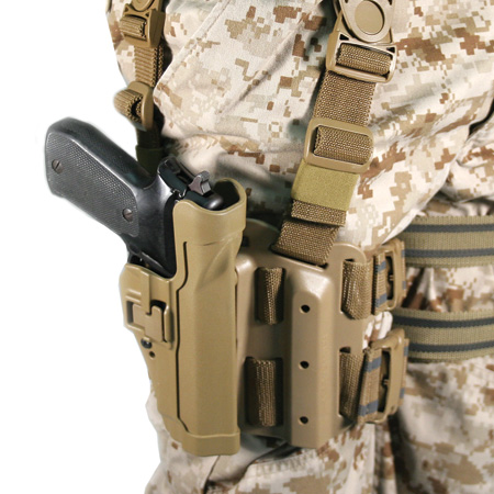 Picture of Blackhawk BH 430500BK-R Serpa Tactical Lev 2 Holster-R Glock17-19-22-23-31-32