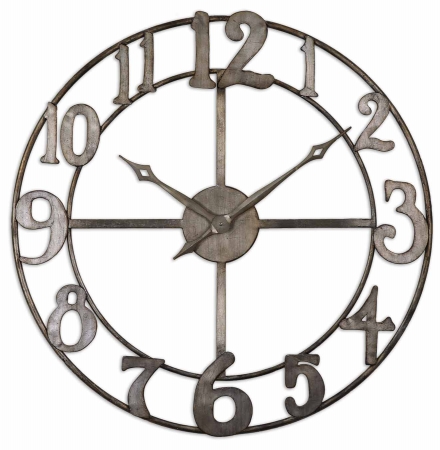 Picture of 212 Main 06681 212 Main Delevan 32 in. Metal Wall Clock