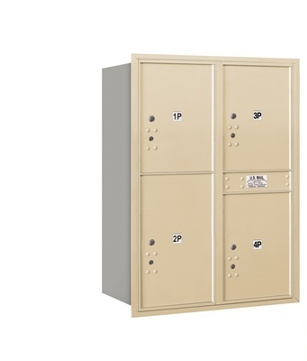 Salsbury 3711D-4PSRP 4C Horizontal Mailbox Includes Master Commercial Locks - 11 Door H