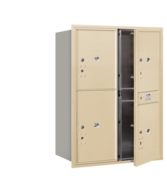 Salsbury 3711D-4PSFU 4C Horizontal Mailbox 11 Door High Unit - 41 Inches - Double Colum