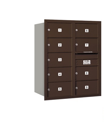 Salsbury  4C Horizontal Mailbox 10 Door High Unit - 37.50 Inches - Double C