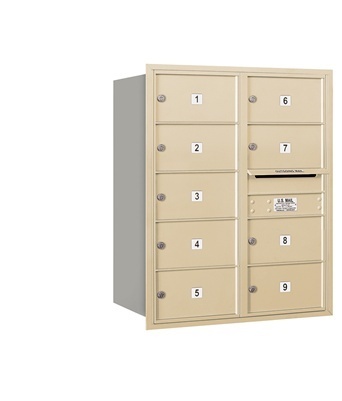 Salsbury 3710D-09SRU 4C Horizontal Mailbox 10 Door High Unit - 37.50 Inches - Double C