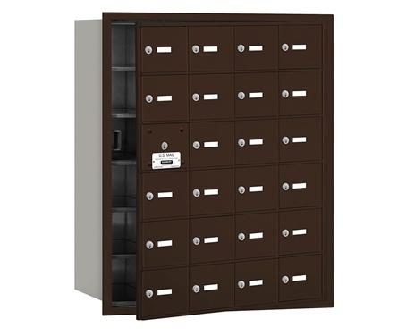 Salsbury 3624SRU Salsbury 4Bplus Horizontal Mailbox 24 A Doors - Sandstone - Rear Loading - Usps Access