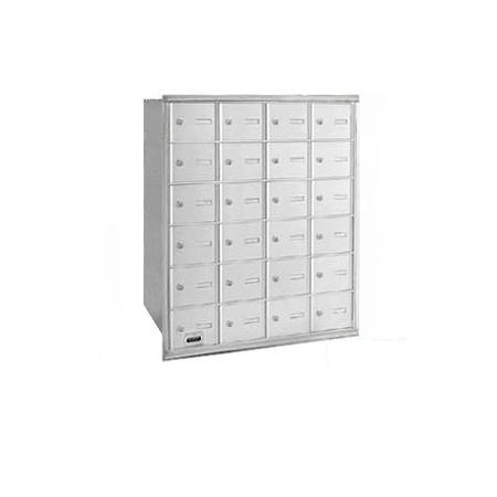 Salsbury 3624ARP Salsbury 4Bplus Horizontal Mailbox 24 A Doors - Aluminum - Rear Loading - Private Accessc